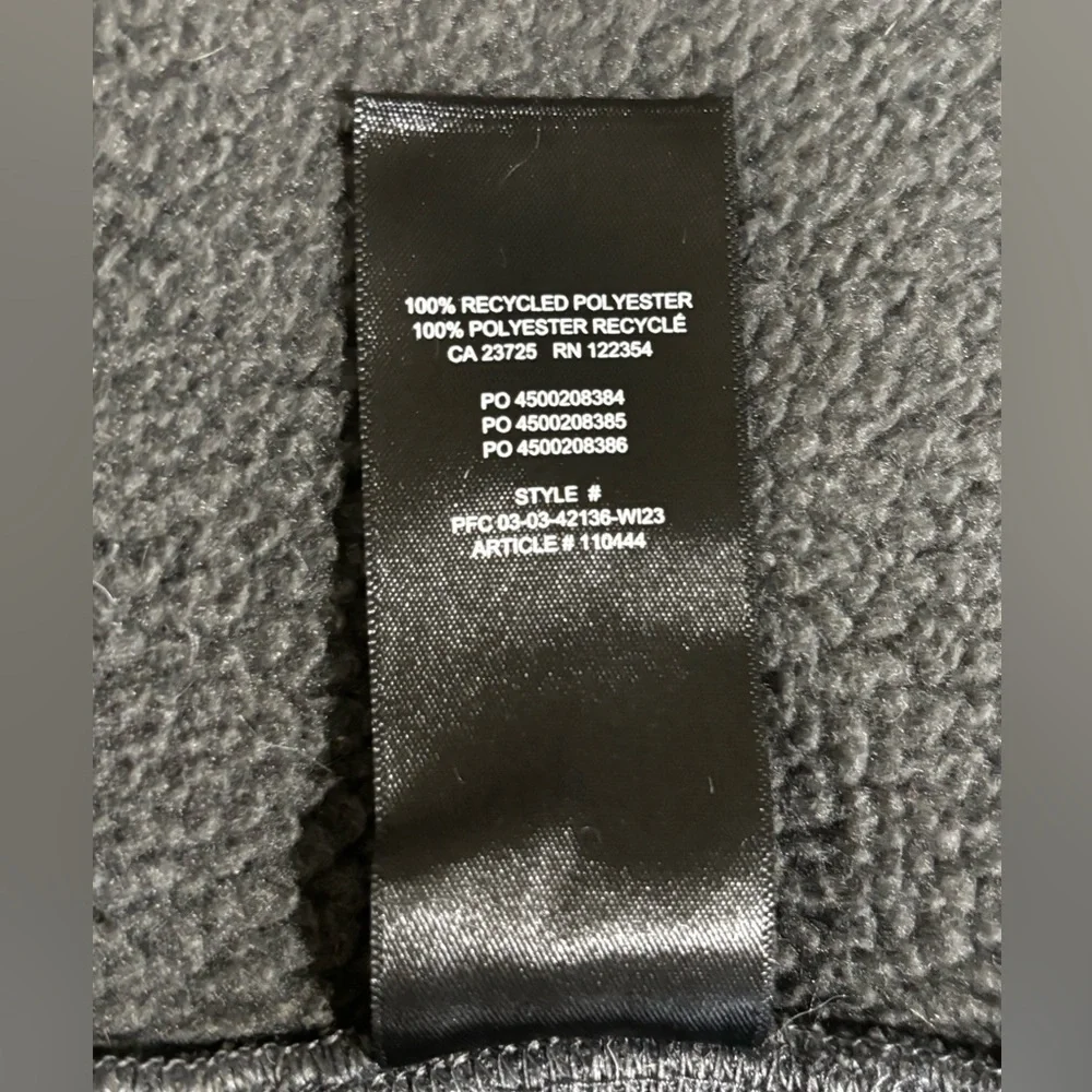 TNA Aritzia Sherpa Fleece Hooded Vest Womens M Gray Zip Up Staple Excellent - Picture 7 of 7